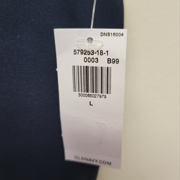 Old Navy PowerSoft Longline Sports Bra Crop top Navy Blue L - Picture 9 of 10